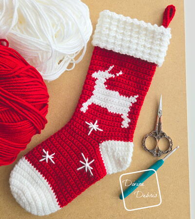 Twinkle Toes Reindeer Stocking