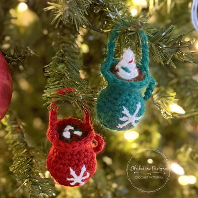 Crochet Hot Cocoa Ornament