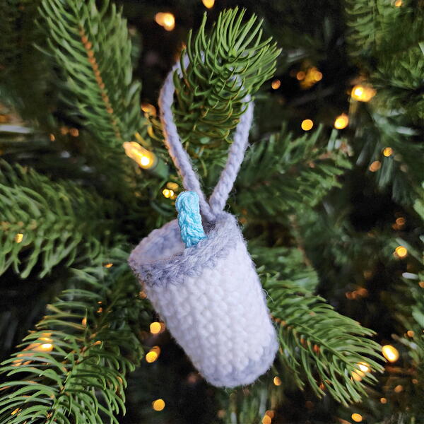 Milk For Santa Crochet Christmas Ornament