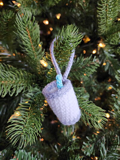 Milk For Santa Crochet Christmas Ornament