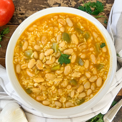 Spanish White Bean And Rice Stew | Heart-warming One-pot Recipe