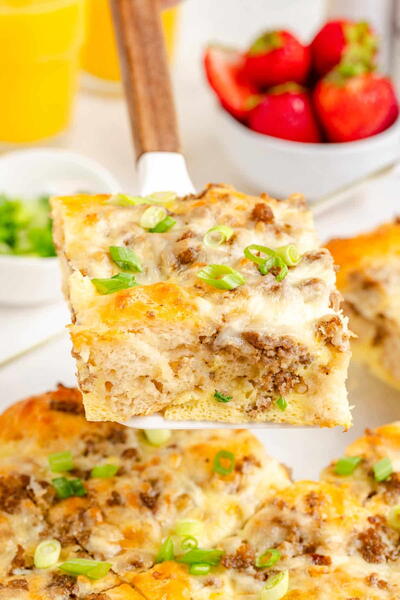 Breakfast Biscuit Casserole (with Sausage And Egg)