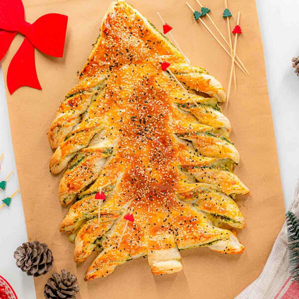 Puff Pastry Christmas Tree