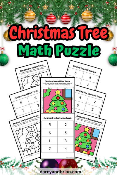 Christmas Tree Math Puzzle