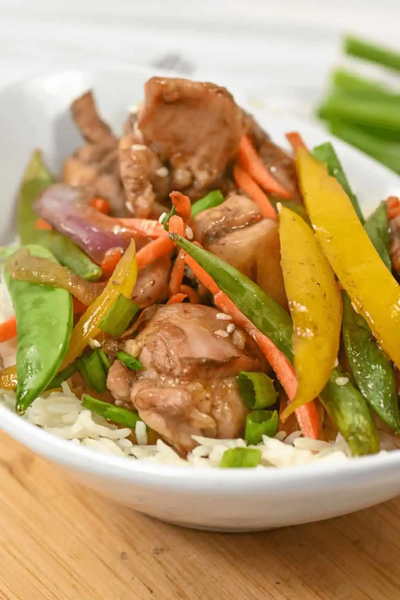 Honey Sesame Chicken Vegetable Sheet Pan