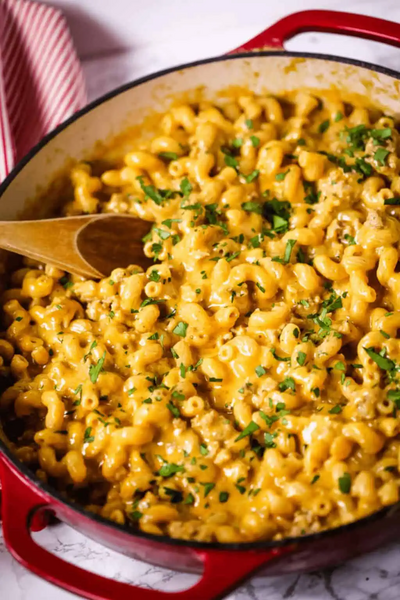 Veal Cheeseburger Macaroni