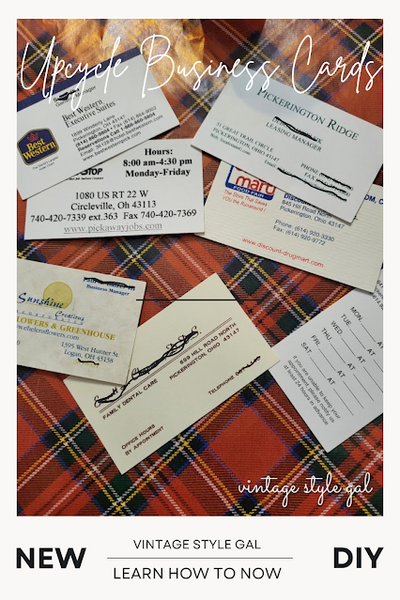 Old Business Cards, Don't Throw Them Out Just Yet!