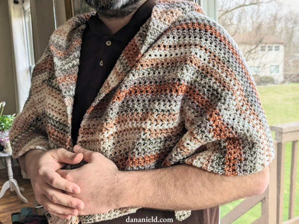 Unisex Crochet Shawl for Charity