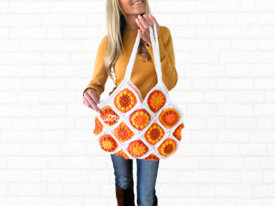 Gypsy Sunsets Granny Square Bag