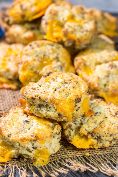 Cheesy Sausage Biscuits