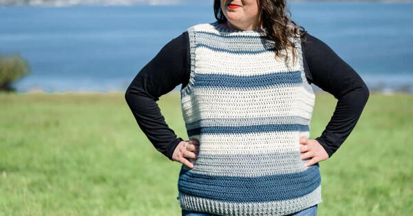 Striped Crochet Vest Pattern