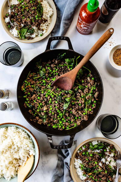 Ginger Ground Beef Bowls (soboro Donburi)