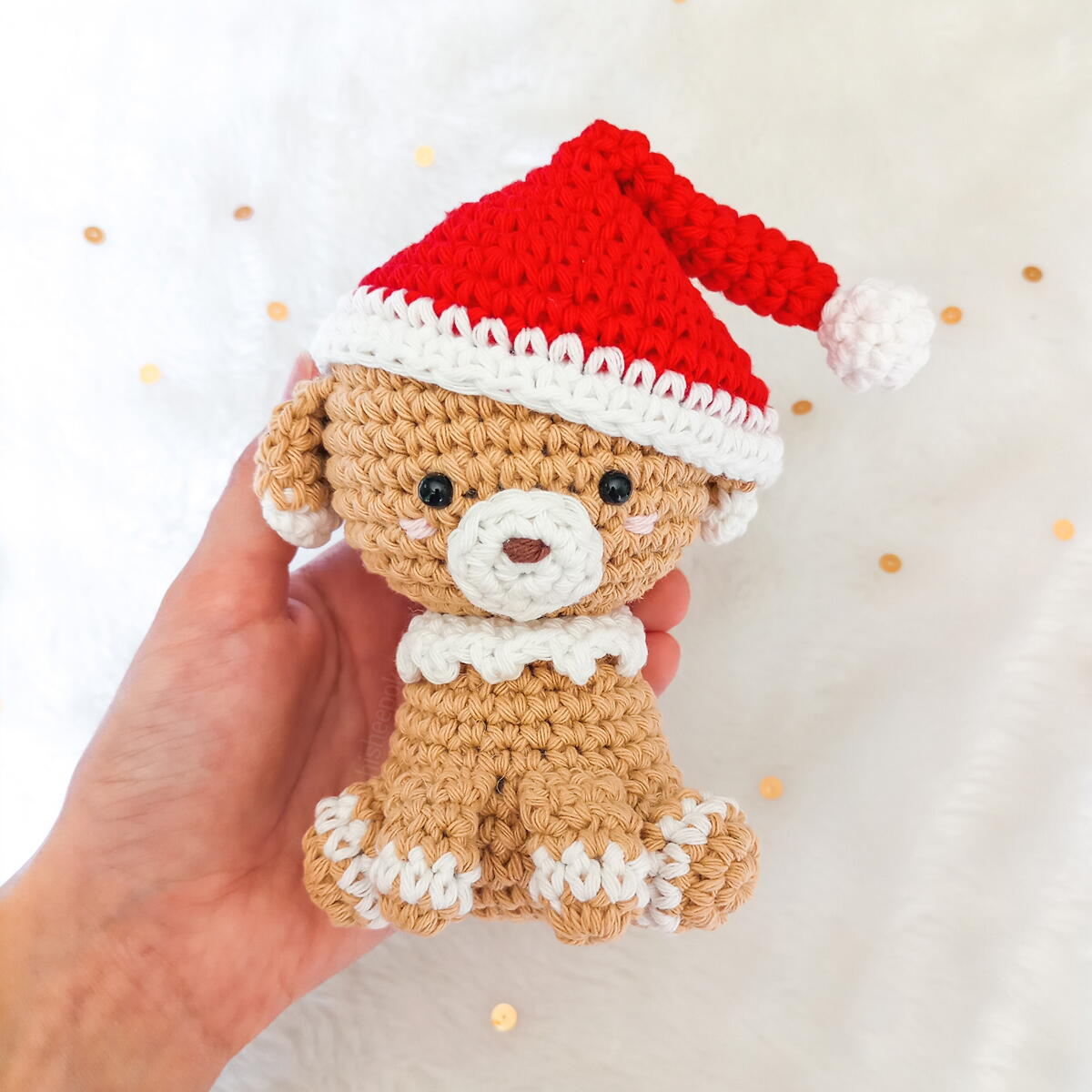 Gingerbread Puppy | AllFreeCrochet.com