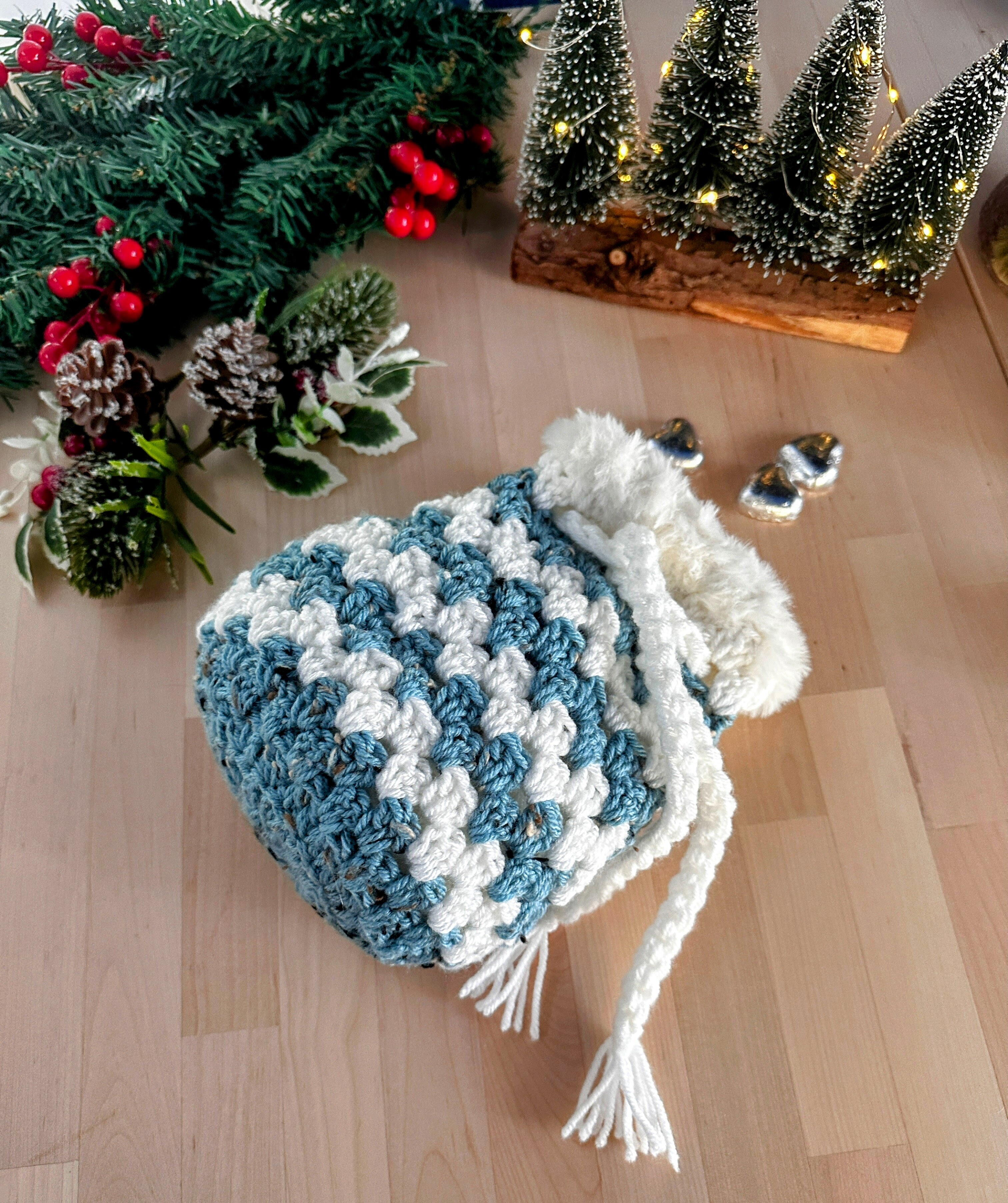 Christmas Crochet Gift Bag 