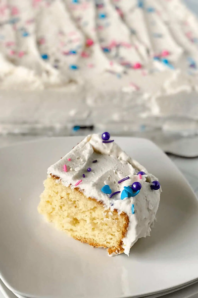 Homemade Vanilla Sheet Cake