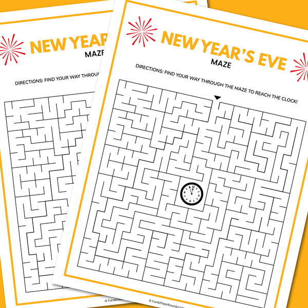 New Year’s Eve Maze | DIYIdeaCenter.com