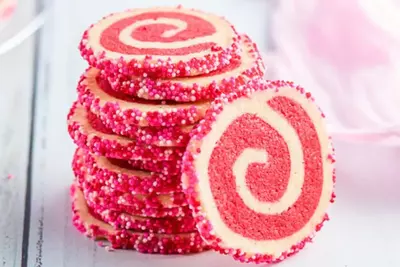 Valentine's Day Swirl Cookies