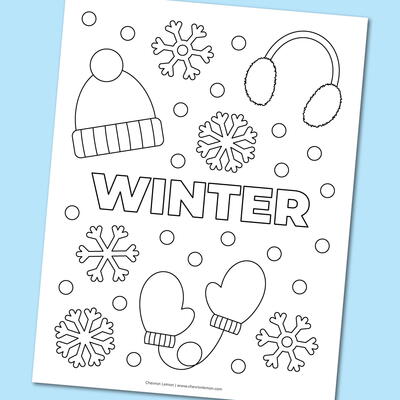 Winter Coloring Page