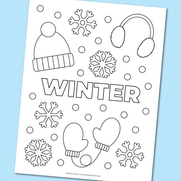 Winter Coloring Page