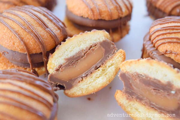 Homemade Mini Twix Bites