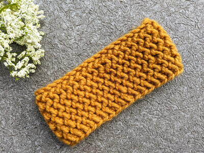 Super Bulky One Row Knit Headband