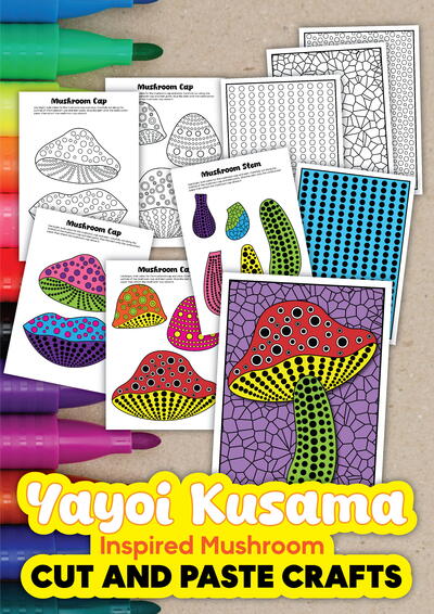 Yayoi Kusama Inspired Mushrooms