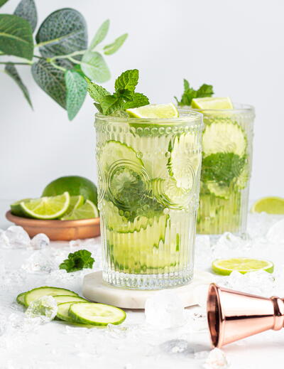 Cucumber Kombucha Mojito