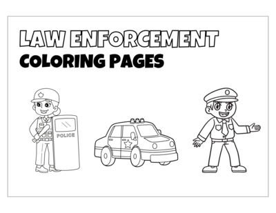 Law Enforcement Coloring Pages