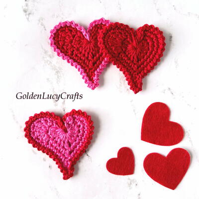 Crochet Asymmetrical Heart