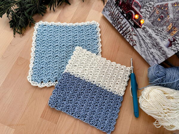 Winter Wonder Crochet Washcloth