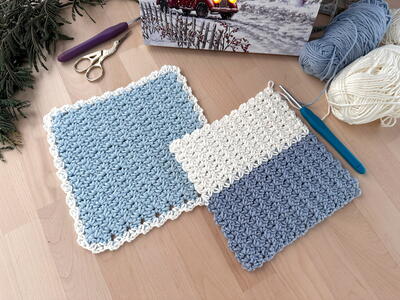 Winter Wonder Crochet Washcloth