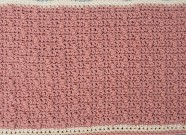 Raindrops Crochet Blanket Section Pattern