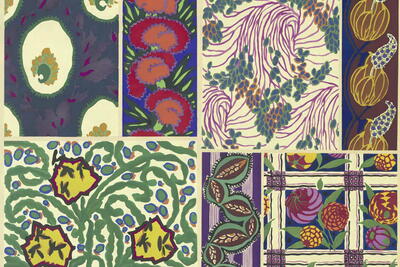 Art Nouveau Flower Patterns