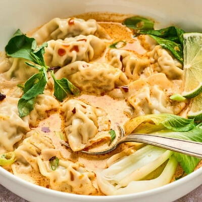 Coconut Curry With Wontons