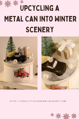 Upcycling A Metal Can Into Winter Scenery