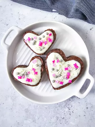 Heart Shaped Brownies