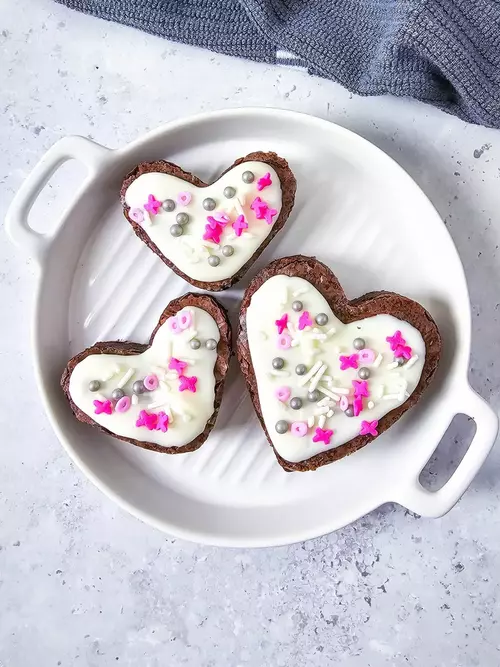 Heart Shaped Brownies