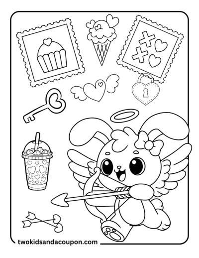 7 Free Printable Cute Cupid Coloring Pages