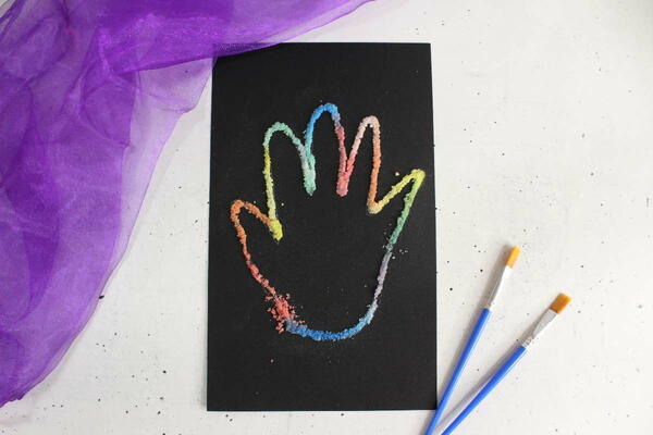 Easy Salt Painting Craft For Kids