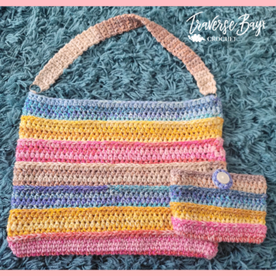 Sunny Day Striped Tote Bag