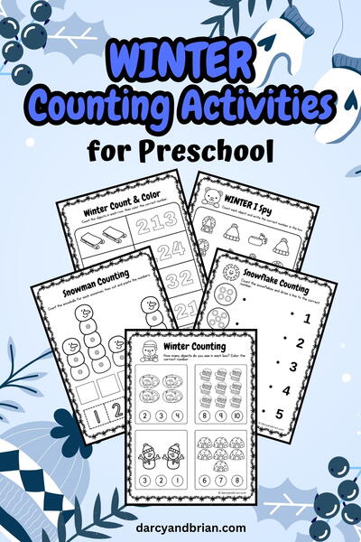 Winter Counting Activities For Preschool