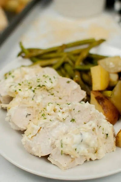 Creamy Garlic Chicken And Vegetables