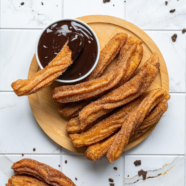 Easy Churros With Cinnamon Sugar Coating