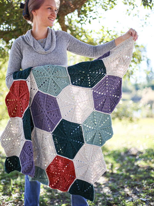 Under The Sea Hexagon Blanket