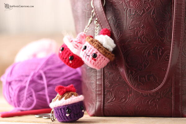 Cupcake Keychain