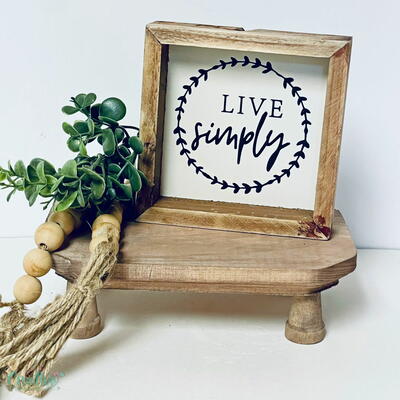 Farmhouse Wooden Riser Craft