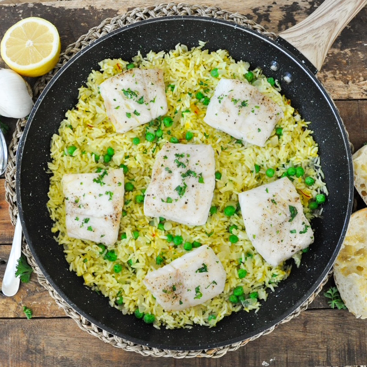 One-pot Spanish Fish And Yellow Rice | Healthy & Delicious Recipe ...