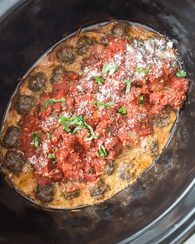 Slow Cooker Italian Meatballs And Sauce