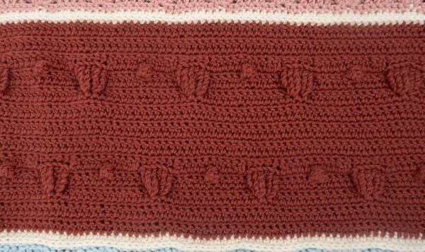 Pearls And Oysters Crochet Blanket Stripe Pattern