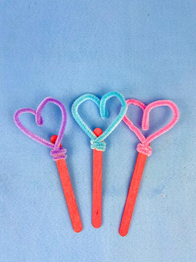 Diy Heart Bubble Wands